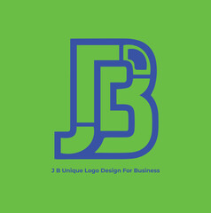 J B Unique Logo Design For Business