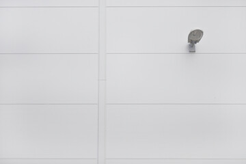 white wall and lamp, minimalist detail architectural
