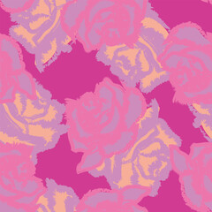 Abstract Rose Floral Seamless Pattern Design