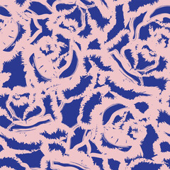 Abstract Rose Floral Seamless Pattern Design