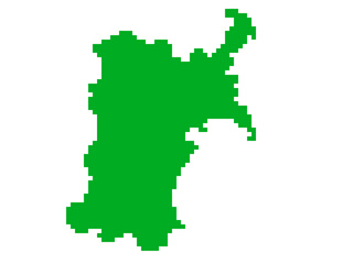 宮城県のドット絵