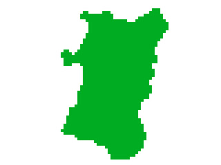 秋田県のドット絵