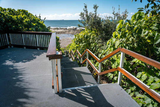 Mooloolaba, Queensland, Australia - Stairs leading to the beach