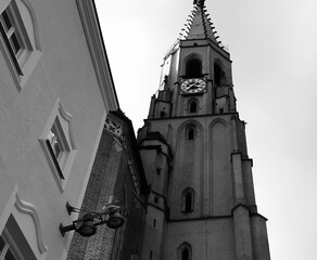 Fototapeta na wymiar church in a town in Germany Europe 