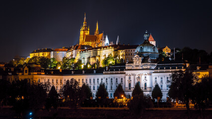 Fototapeta na wymiar Prague, Czech Republic - Prague Castle and Government buildings