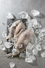 Today's dinner menu is squid