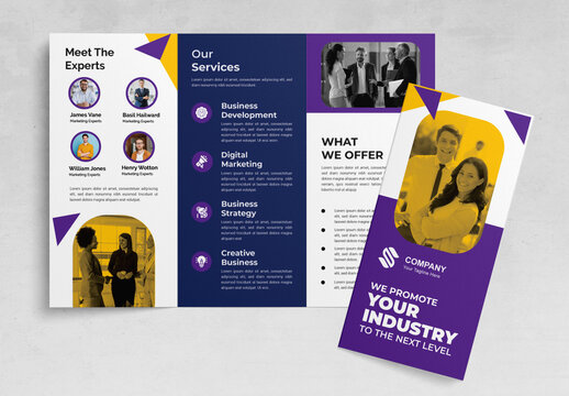Business Modern Trifold Brochure Design
