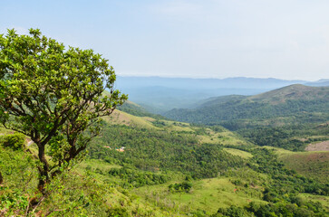 Naklejka premium Kuduremukh mountain range, India