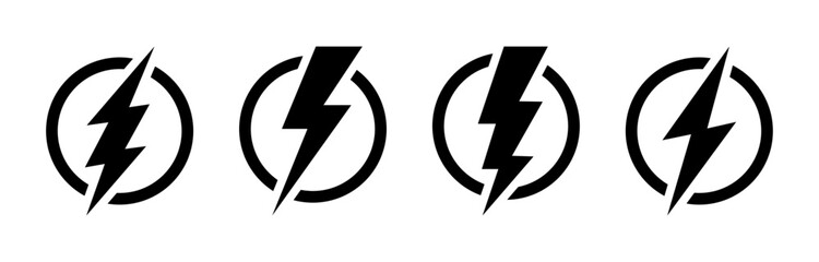 Lightening bolt icons