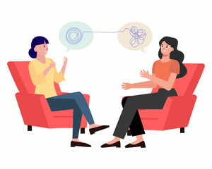 Doctor help to solve mental problems, Mental health care treatment concept.