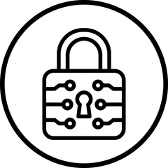 Vector Design Lock Icon Style
