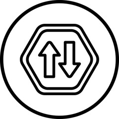 Vector Design Two Way Icon Style