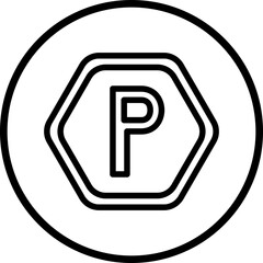 Vector Design Parking Icon Style