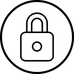 Vector Design Locked Icon Style