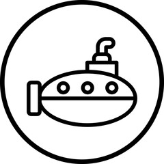 Vector Design Submarine Icon Style
