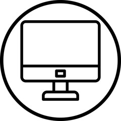 Vector Design Monitor Icon Style