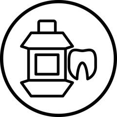 Vector Design Mouthwash Icon Style
