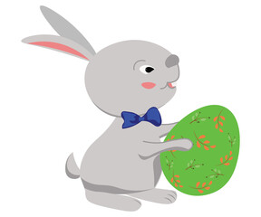 easter bunny with egg