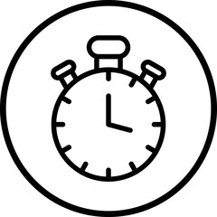 Vector Design Stopwatch Icon Style