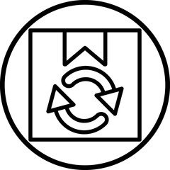 Vector Design Package Recycle Icon Style