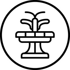 Vector Design Fountain Icon Style