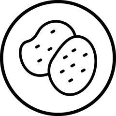 Vector Design Potatoes Icon Style