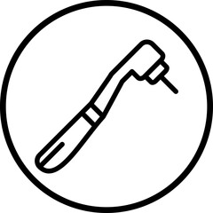Vector Design Dental Drill Icon Style