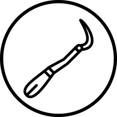 Vector Design Dental Probe Icon Style