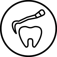 Vector Design Tooth Scaling Icon Style