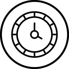 Vector Design Clock Icon Style