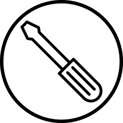 Vector Design Screwdriver Icon Style