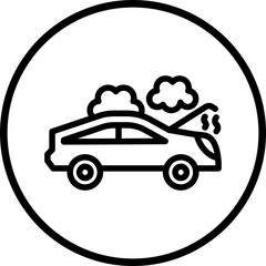 Vector Design Broken Car Icon Style