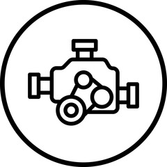 Vector Design Engine Icon Style