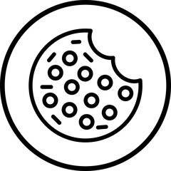 Vector Design Cookie Icon Style