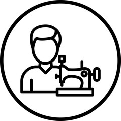 Vector Design Tailor Icon Style