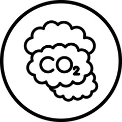 Vector Design Carbon dioxide Icon Style