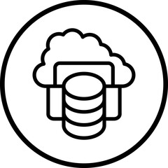 Vector Design Cloud Storage Icon Style