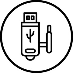 Vector Design USB Wifi Icon Style