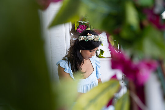 Lady in the flowers