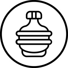 Vector Design Army Canteen Icon Style