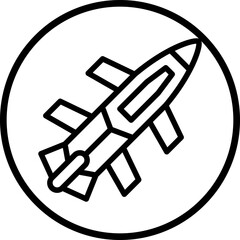 Vector Design Army Rocket Icon Style