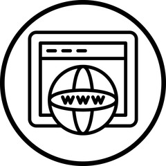 Vector Design Www Icon Style