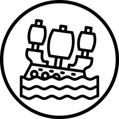 Vector Design Shipwreck Icon Style