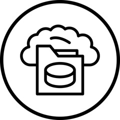 Vector Design Cloud Storage Icon Style
