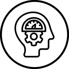 Vector Design Mental Control Icon Style
