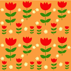 seamless pattern with autumn leaves