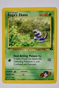 Pokemon Trading Card, Koga's Ekans.