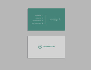 vector business card template design, modern corporate business card