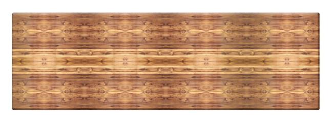 top wooden long table isolated