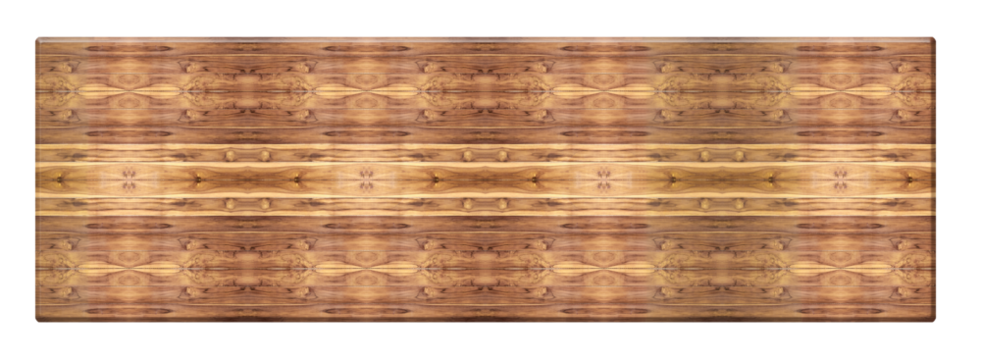 top wooden long table isolated